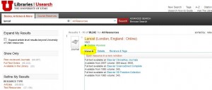 Screenshot of Library Catalog.