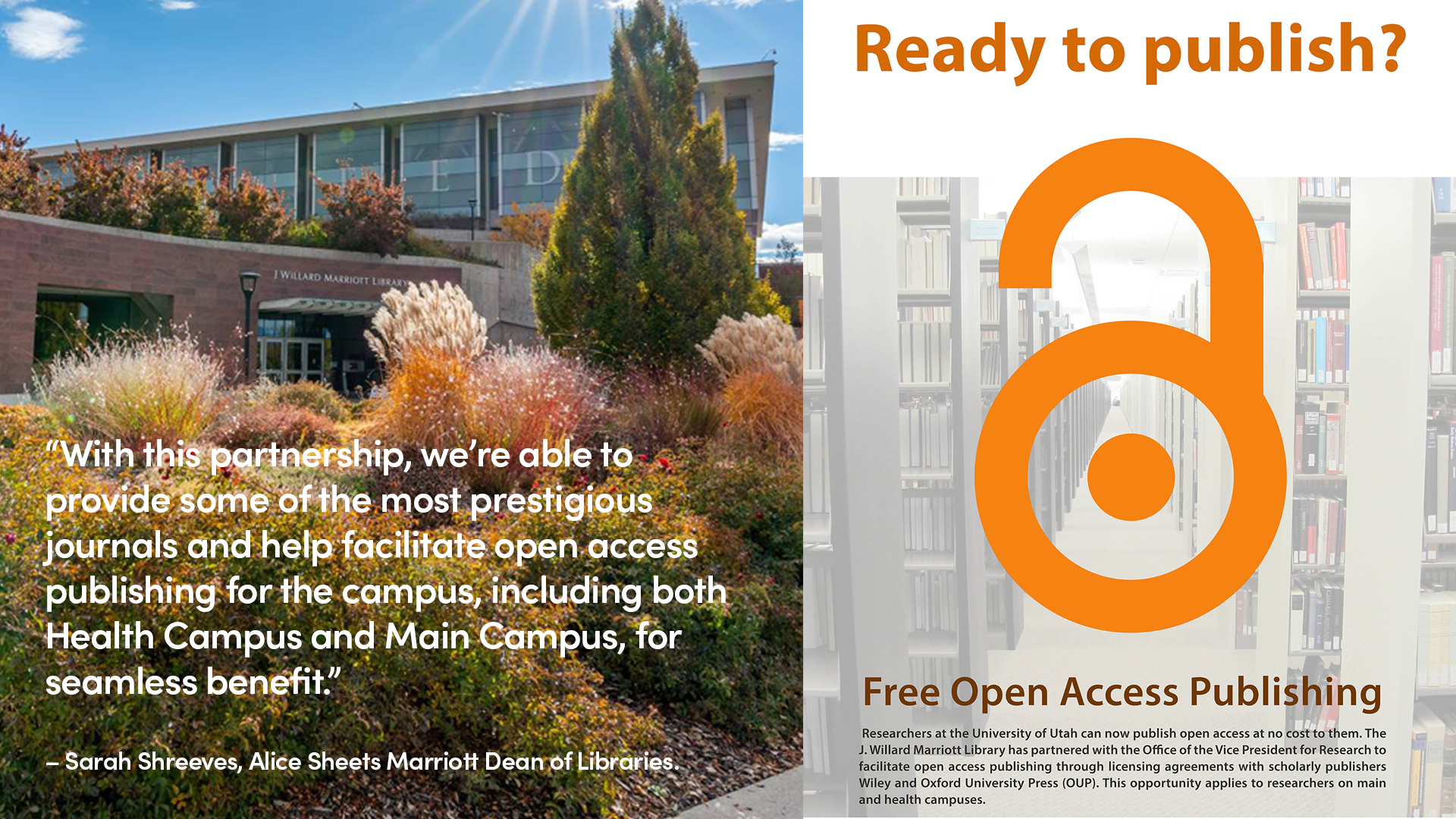 Free open access for University of Utah